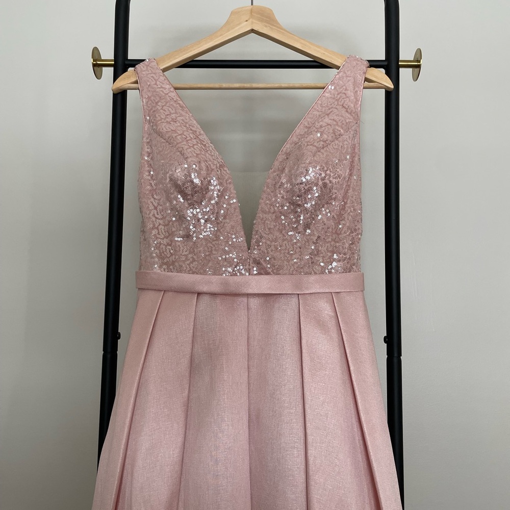 Blush PromGirl dress by Dave & Johnny | Sz 5/6 | EUC | w/pockets | Fully Lined